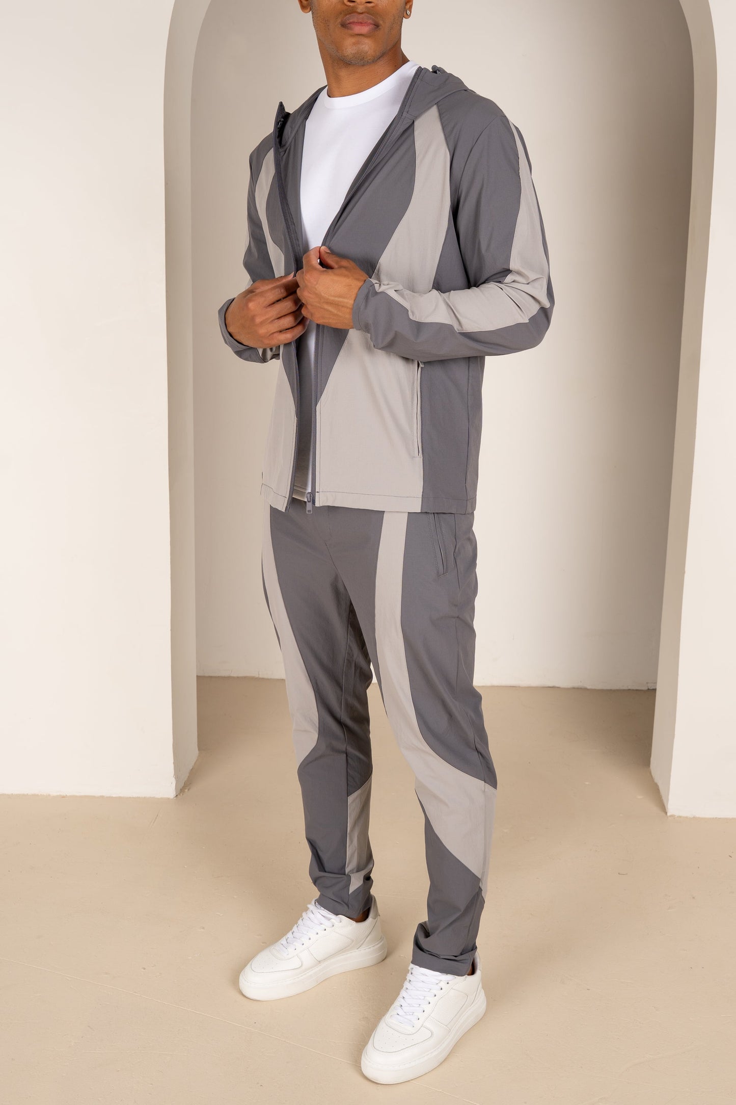 Premium Technical V2 Panelled Jacket - Grey