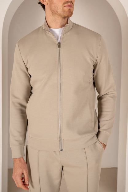 Interlock Zip-Up Jacket - Olive